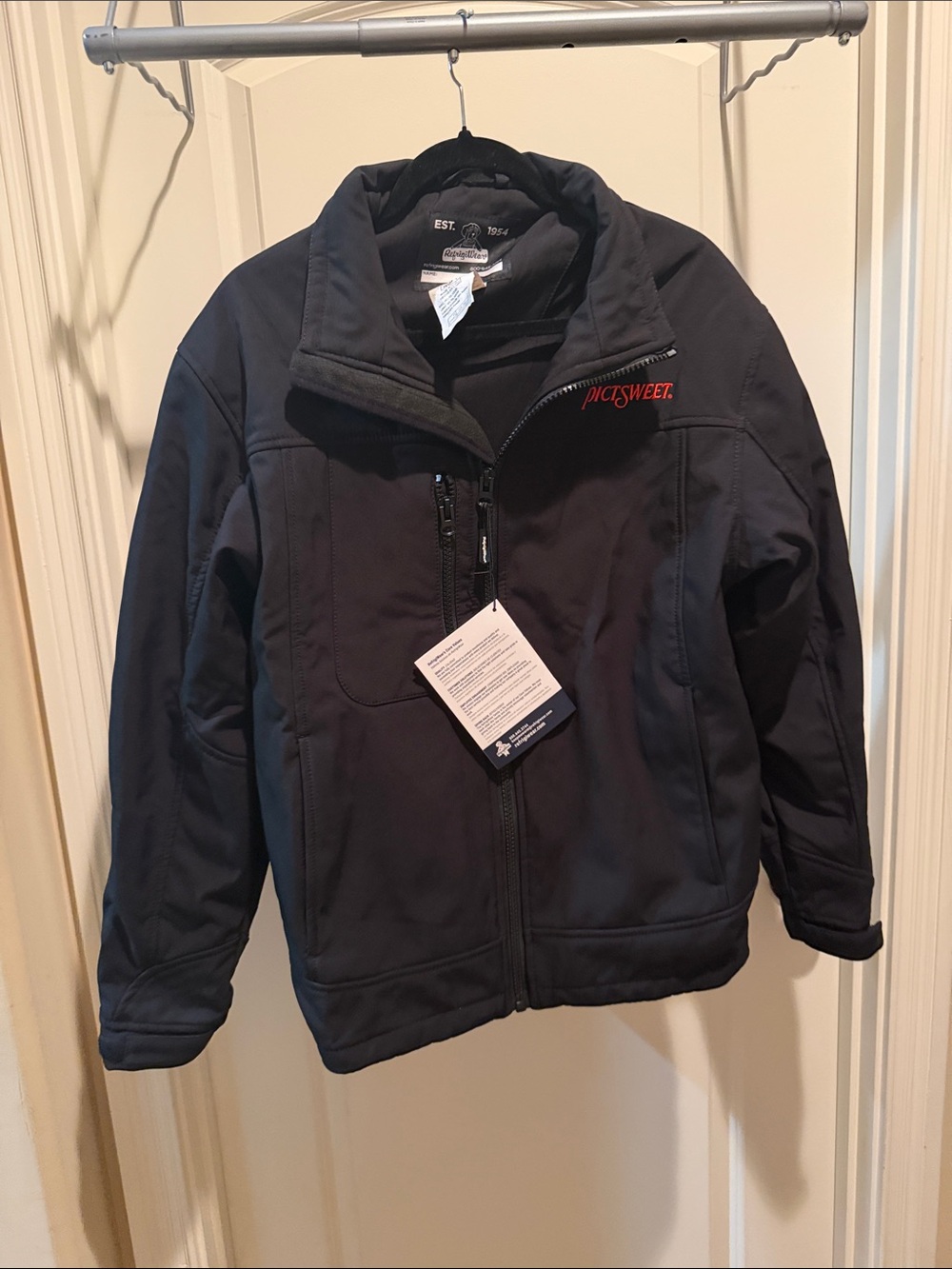 Picsweet Men's Black Performance Softshell Jacket
